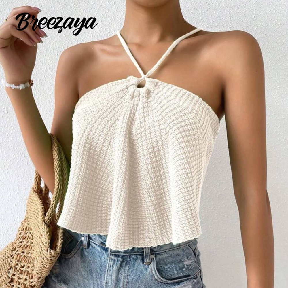 SHEIN Cream Knit Top
